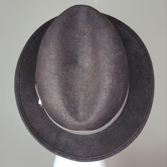 Vintage Dorfman Pacific Brown Wool Felt Men's Hat, Size 7 1/8. - Picture 4 of 6